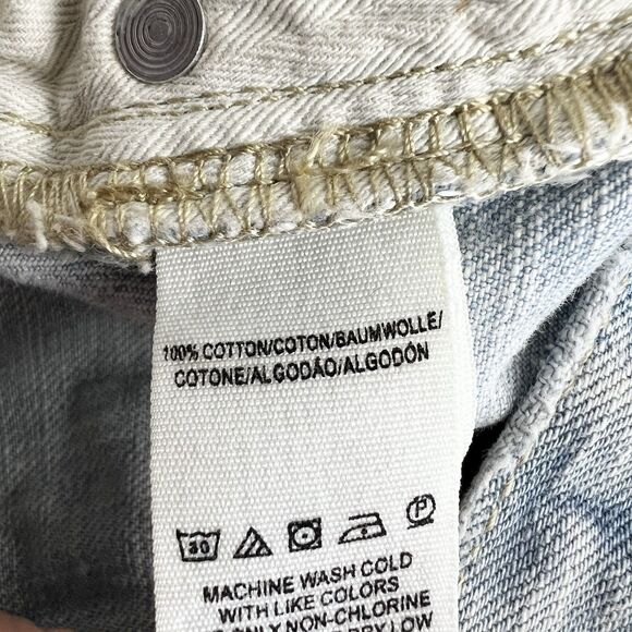 Free People Daisy Chain Lace Cutoff Button Fly Jean Shorts Light Wash Women’s 27 - Picture 5 of 12